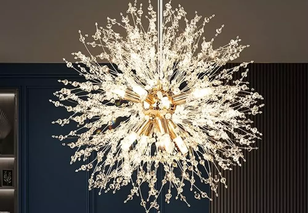 globe chandelier crystal